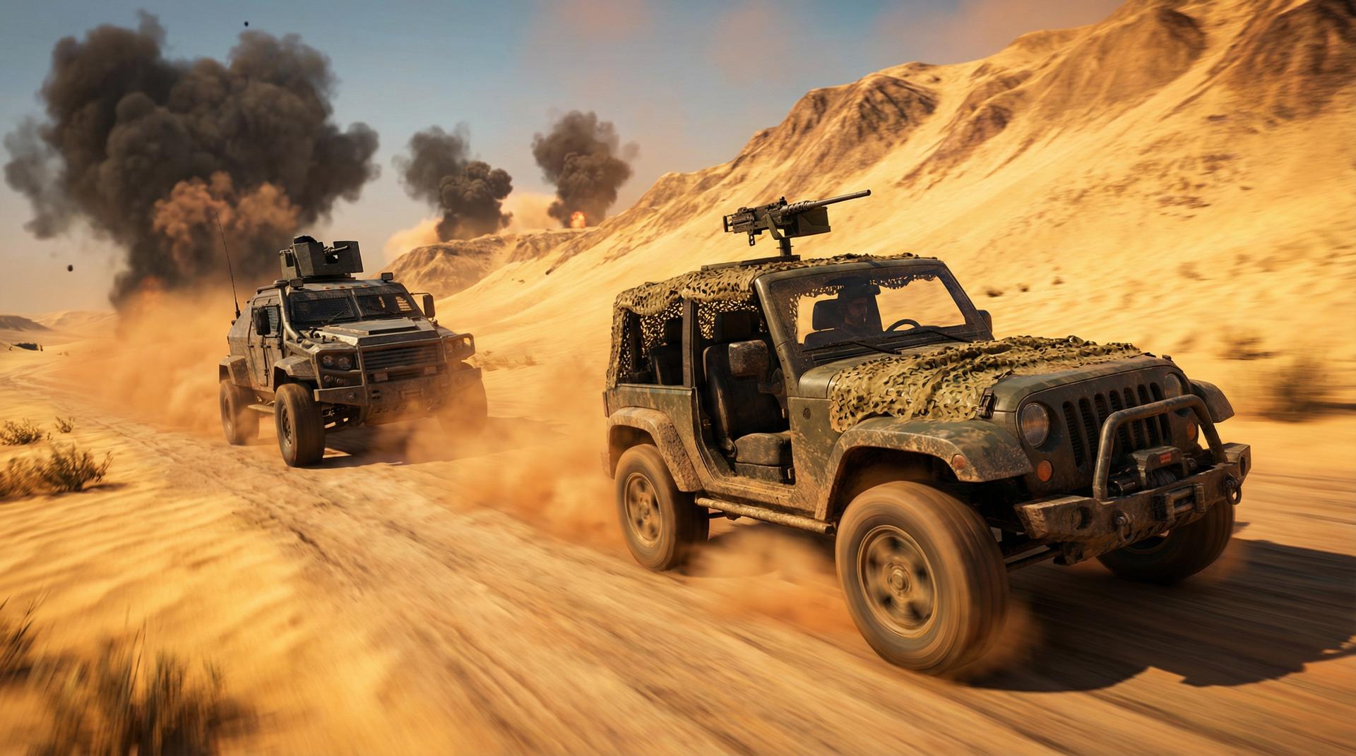 人兽绝地求生载具追逐视频